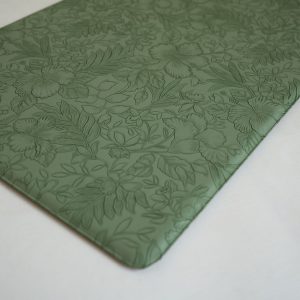 Faux Leather Green Mats