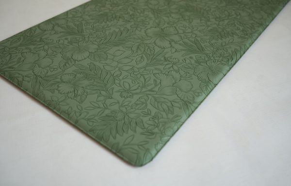 Faux Leather Green Mats