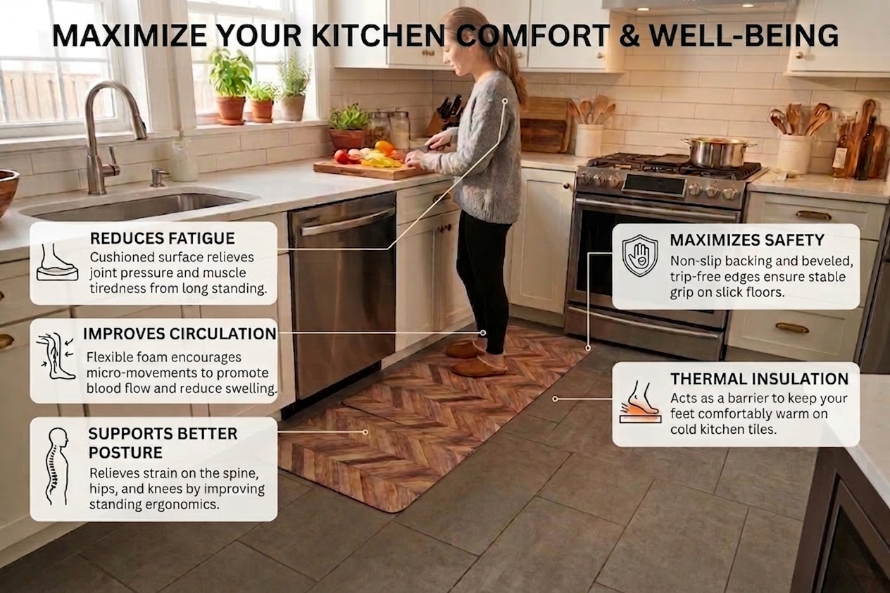 Anti-Fatigue Printed Kitchen Mat - Image 2